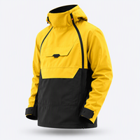 Veste Anorak Personnalisée Imperméable Coupe-Vent Respirante Colorblock à Capuche Pull-over Hiver Sports de Neige Vêtements d'extérieur pour Hommes et Femmes