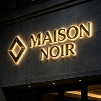 3D LED-Leuchtschild für Außenbereich, Individuelles Acryl-Wandlogo, Büroschild, Geschäfts- und Ladenbeschilderung, Acryl-Innenschild für den Außenbereich