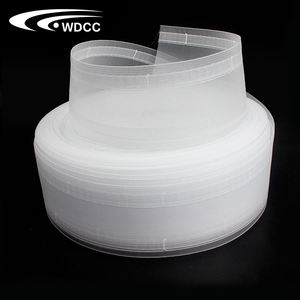 Ruban de pliage transparent pour rideaux, largeur 100 mm, accessoires pour rideaux, ruban en nylon transparent pour rideaux à plis en S - Product Image 1
