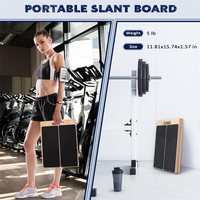 Planche inclinée portable en bois réglable pour genoux, chevilles, talons, pieds et jambes