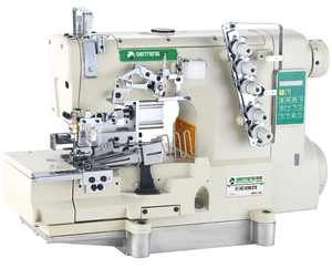 Machine à coudre industrielle à entraînement direct ST-562-02BB/DTK avec coupe-fil automatique et équipement de découpe de tissu - Product Image 4