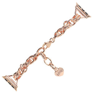 Bracelet de montre Lionorm en forme de cœur pour <span class=keywords><strong>Apple</strong></span> <span class=keywords><strong>Watch</strong></span> Series 11 10 9 8 7 6 38 mm 42 mm, bracelet de remplacement de luxe pour femmes - Product Image 3