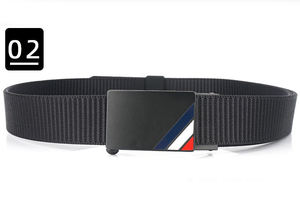 新款设计男士自动扣棘轮尼龙带可调节尼龙带牛仔裤裤 - Product Image 4