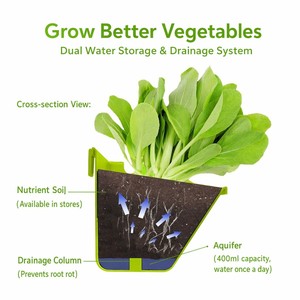 Kit de Jardinière Murale Modulaire Verticale pour Balcon, Pot de Fleurs Suspendu pour Jardinage de Légumes et Fraises - Product Image 5