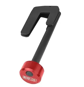 Bloqueo de rueda YH3175, bloqueo de rueda de remolque para remolques de ballesta con ruedas de 38,1 cm o 40,6 cm, rojo,