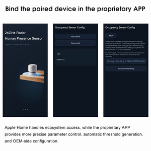 เซ็นเซอร์ตรวจจับความเคลื่อนไหวด้วยเรดาร์ 24GHz สำหรับบ้านอัจฉริยะ ความไวสูง เรดาร์ mmWave ตรวจจับการมีอยู่ของมนุษย์  OEM ODM - Product Image 5