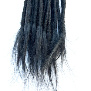 Extensiones hechas a mano de 0,4 cm de espesor, extensiones completas de LOCs, extremos rectos, rastas, ondas Afro/rizos, extensiones de LOCs permanentes de cabello humano - Product Image 5