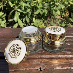Cosmetic Jars 50g Screw Cap Empty Glass Jars <b>Eye</b> Cream Lipstick Face Cream Face Mask Loose Powder Skin Care Cream Lotions - Product Image 5