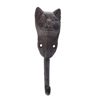 En gros en fonte métal chat crochets décoratifs pour la décoration de la maison