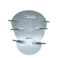 Manual Metal Galvanized Steel Round Air Ventilation Duct Volume Control Damper