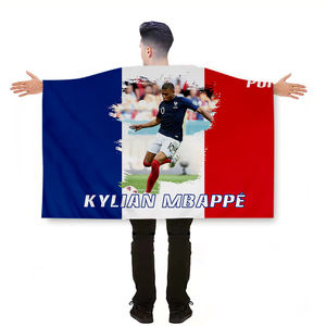 Drapeau de supporter de la France 2026, drapeau d'Mbappé, 3*5 pieds, 100% polyester, impression numérique colorée, design personnalisé - Product Image 2