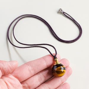 Pendentif Bouteille <span class=keywords><strong>de</strong></span> Parfum en Œil <span class=keywords><strong>de</strong></span> <span class=keywords><strong>Tigre</strong></span> Naturel en Gros, Bijou en Cristal <span class=keywords><strong>de</strong></span> Guérison, Souvenir Décoratif - Product Image 5