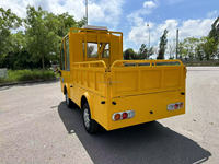 RenQi Camion utilitaire électrique à plateau robuste de qualité industrielle haute performance, transporteur de marchandises fiable pour parcs industriels et terrains industriels