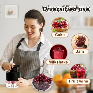 Descorazonador de cerezas de 7 agujeros, herramienta para quitar huesos de cerezas y aceitunas, utensilio de cocina para frutas y verduras, descorazonador de cerezas, gadget de cocina para el hogar. - Product Image 3