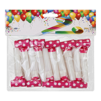 10 Pièces Sifflets et Klaxons de Fête Frangés Amusants
