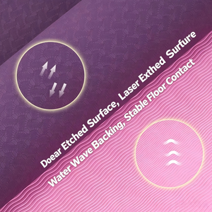 Échantillon gratuit de tapis de yoga TPE écologiques personnalisés, tapis de yoga épais pour la salle de sport avec logo, tapis de yoga antidérapants pour les voyages - Product Image 6