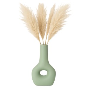 Vaso in ceramica moderno con design a intaglio aperto per l'arredamento del soggiorno, vaso decorativo per fiori, per decorazioni domestiche, camera da letto o ufficio - Product Image 2