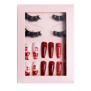 Hotsale presse sur <span class=keywords><strong>ongles</strong></span> et <span class=keywords><strong>cils</strong></span> ensembles thème de Noël couleur <span class=keywords><strong>faux</strong></span> <span class=keywords><strong>cils</strong></span> presse sur les <span class=keywords><strong>ongles</strong></span> pour les outils de maquillage - Product Image 1