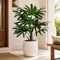 Palmier Rhapis Artificiel Grand Format, Plante Tropicale Artificielle en Pot pour Décoration Intérieure Maison, Hôtel, Bureau