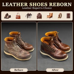 Kit d'entretien complet pour chaussures en cuir pour hommes - Ensemble de 15 pièces avec savon à cuir, huile de vison, 3 polissons et 3 brosses - Product Image 3