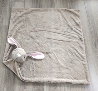Couverture en peluche pour bébé, en microfibre de polyester, pour nouveau-né