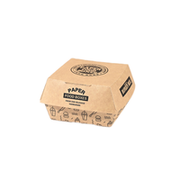Boîtes en papier kraft de qualité alimentaire personnalisées en gros d'usine sac imprimé emballage pour Hamburger chips boîtes à collation pour les petites entreprises