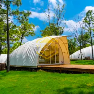 New Design Shell Shaped Hotel Tent Customized Oval Tent For Luxury Hotel Site Camping Glamping Resort Tourism