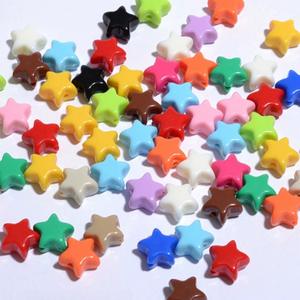 Cuentas sueltas de estrella de cinco puntas de Color macarrón acrílico de 11mm para pulseras de materiales hechos a mano Diy accesorios de cadena de teléfono móvil - Product Image 2