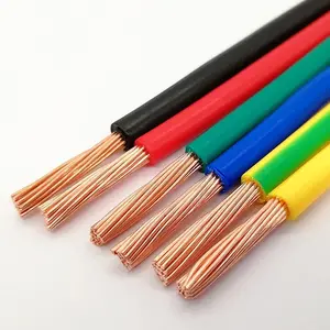 Sıcak satış 300/500V 2.5mm tek çekirdekli PVC yalıtımlı esnek tel kablo elektrik ev kablolama