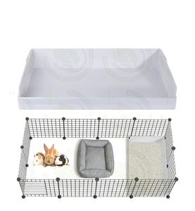 Juego de Parque Infantil de Plástico para Hámster con Alfombrilla Antideslizante y Comedero, Accesorios de Hábitat Seguros y Resistentes a Mordeduras - Product Image 1