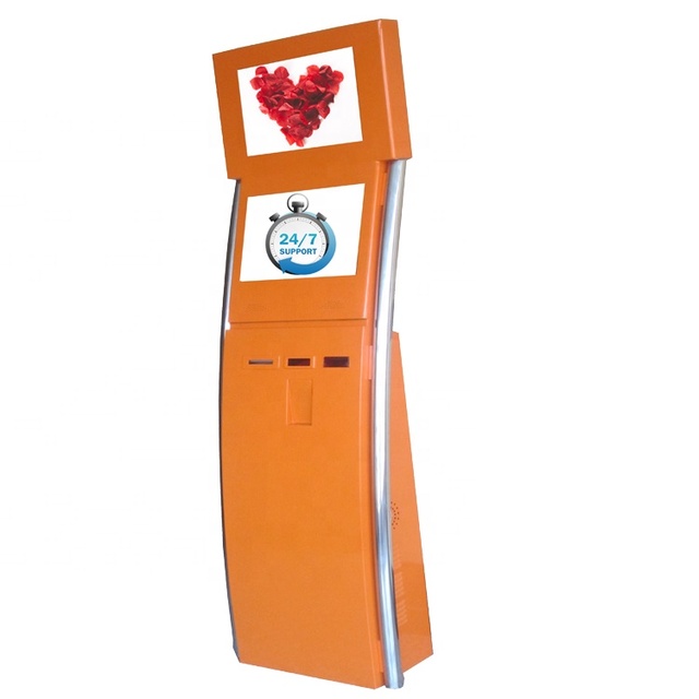 Self Service Movie Ticket Vending Totem Kiosk Machine With 2D Scanner Barcode NFC Cash Return Function