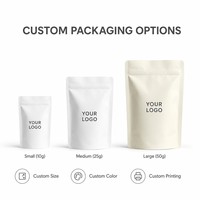 Sachet Doypack pour noix de bétel avec languette d'ouverture facile et fermeture à glissière pour la collation traditionnelle à mâcher – Sac personnalisé