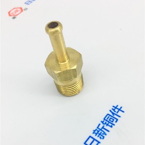 Brass External Threaded Connector M6x1 1/4 Inch Pneumatic Fitting For Air Hose Connection - Product Image 1