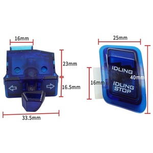 Juego de Tapas para Botones de Interruptor de Manillar de Motocicleta |   <span class=keywords><strong>Kit</strong></span> de Repuesto 6 en 1 para Bocina, Faro, Luz Direccional, Arranque y Parada en Marcha Lenta - Product Image 2