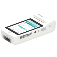 Analyseur automatique d'immunoanalyse biochimique pour tests GLU/HBA1C CRE/MAU AST/ALT FT3 FT4 VITAMINE B12 avec imprimante intégrée