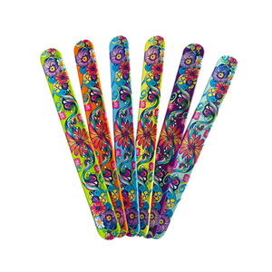 Low MOQ Bulk Promotional Silicone Slap Band Personalized Customized Silicone Slap Bracelet