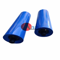 Rouleaux de convoyeur à gravité revêtus de caoutchouc, rouleaux de chargement pour bandes transporteuses, rouleaux porteurs pour bandes transporteuses