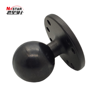 Support long pour ordinateur portable N-STAR en alliage d'aluminium avec roulettes à billes rondes de 1,5 pouce, pour l'installation d'un ordinateur portable sur camion