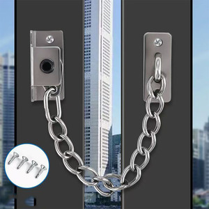 Modern Stainless Steel Window Chain Lock Guard Child Safety <strong>Restrictor</strong> for Flat Open Windows Anti-Theft Brushed <strong>Door</strong> Window - Product Image 4