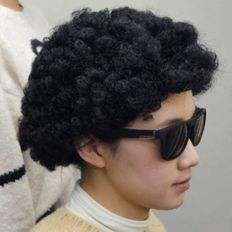 Bombshell Black Hairstyle Hairdo Prop para disfraces Hairdo Accesorio para disfraces - Product Image 1