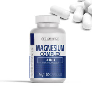 Capsule de complexe de magnésium 3-en-1 OEM d'usine Les capsules de composé de magnésium sont utilisées pour le sommeil, les nerfs musculaires et la santé cardiaque - Product Image 3