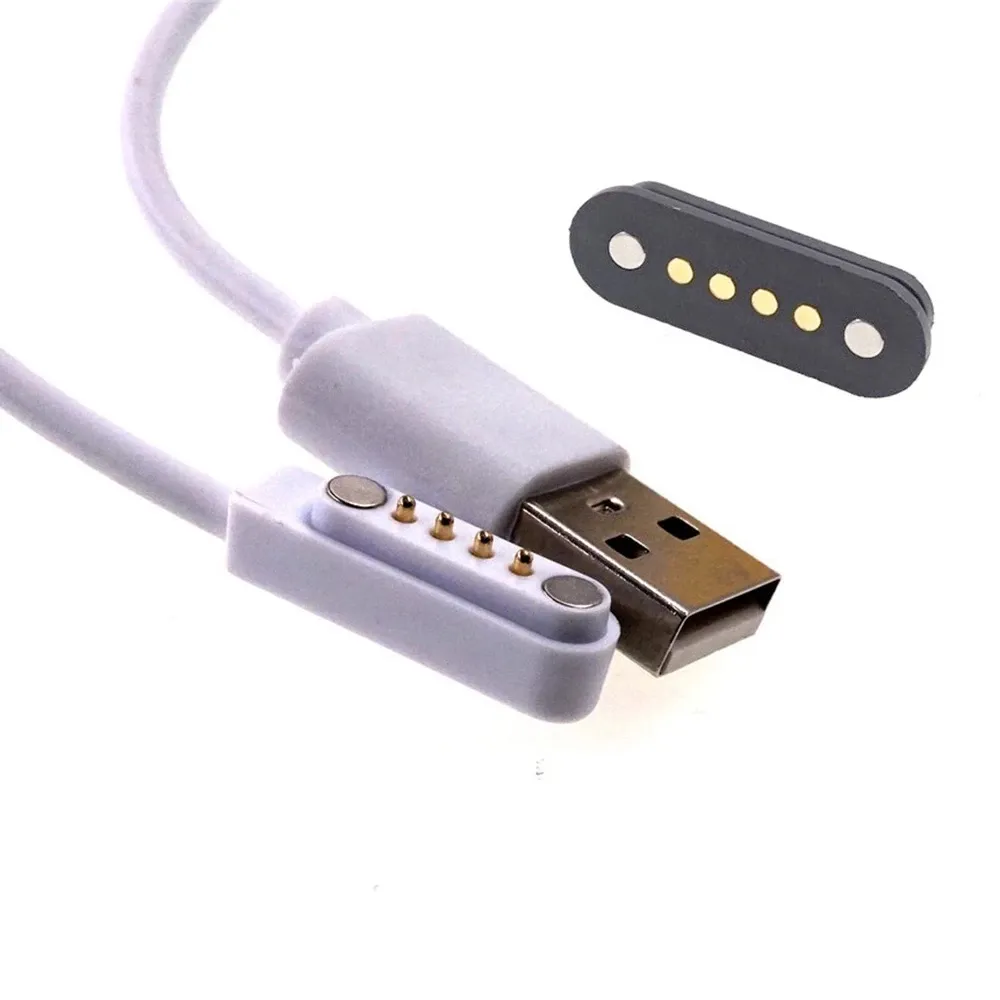 Pogo Pin 4 Pin Male Female Head 2.50mm Pitch Power Supply Charging Panel USB Magnetic Charging Cable Connector DC Power Socket