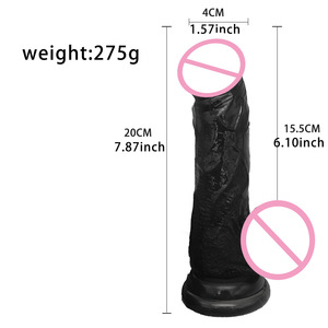 Jiuxi Dildo réaliste transparent en TPE, coloré comme du cristal, jouet sexuel féminin, produit d'amélioration sexuelle pour adultes, vente chaude - Product Image 4
