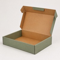 Boîte d'expédition pliable en carton ondulé en papier kraft, personnalisable avec logo, pour emballage d'expédition, vente chaude