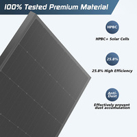 Panneau solaire OEM haute efficacité HPBC à contact arrière 12V 100W 120W 160W 25% Mono PV pour camping-car, bateau, toit, hors réseau