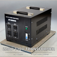 Transformateur de puissance monophasé de type table Flyback de 1000VA à 2000VA, convertisseur élévateur et abaisseur de tension de 220V à 110V, haute capacité