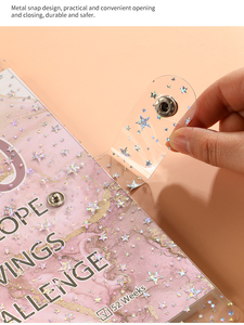 Bán buôn 100 ngày tiết kiệm cuốn sách PVC xoắn ốc máy tính xách tay Tiền Chất kết dính 100 ngày thách thức tiền tiết kiệm ngân sách chất kết dính <span class=keywords><strong>A5</strong></span> PVC Chất kết dính - Product Image 4