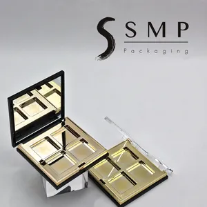 Compact SMP 2022 Wholesale Personalized Customization 4 Colors Luxury Square Compact With Mirror