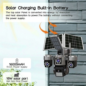 Hieasy 12X Zoom 4Lens AOV PTZ IP 4G Sim Card Solar <b>Camera</b> Outdoor 10K 4Screens WiFi Surveillance <b>Wireless</b> CCTV <b>Security</b> Cameras - Product Image 3