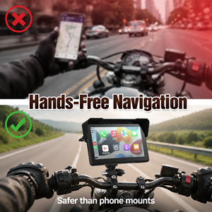 Bestsonic Écran intelligent de 7 pouces avec CarPlay pour toutes les motos, alternative plus sûre au téléphone, commande vocale, navigation mains libres - Product Image 2